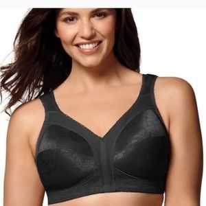 PLATEX White Bra Sz 44DDD Style #4693 Back Closure Wire Free NWT